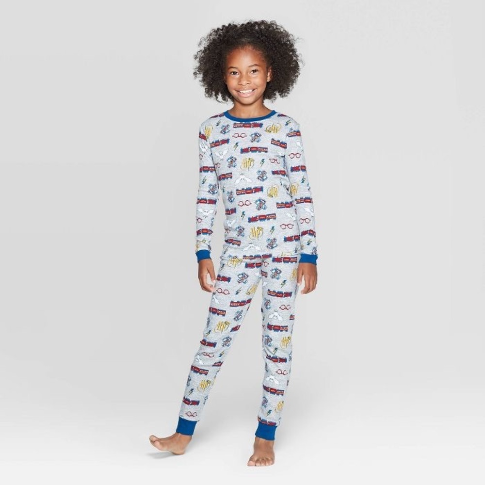 Harry Potter Kid’s Pajama Set Gray Size 8 NWT